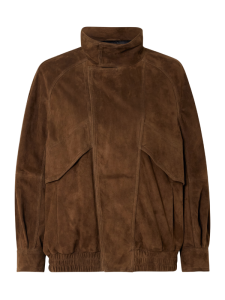 bruine suede jassen - jacks - vogue