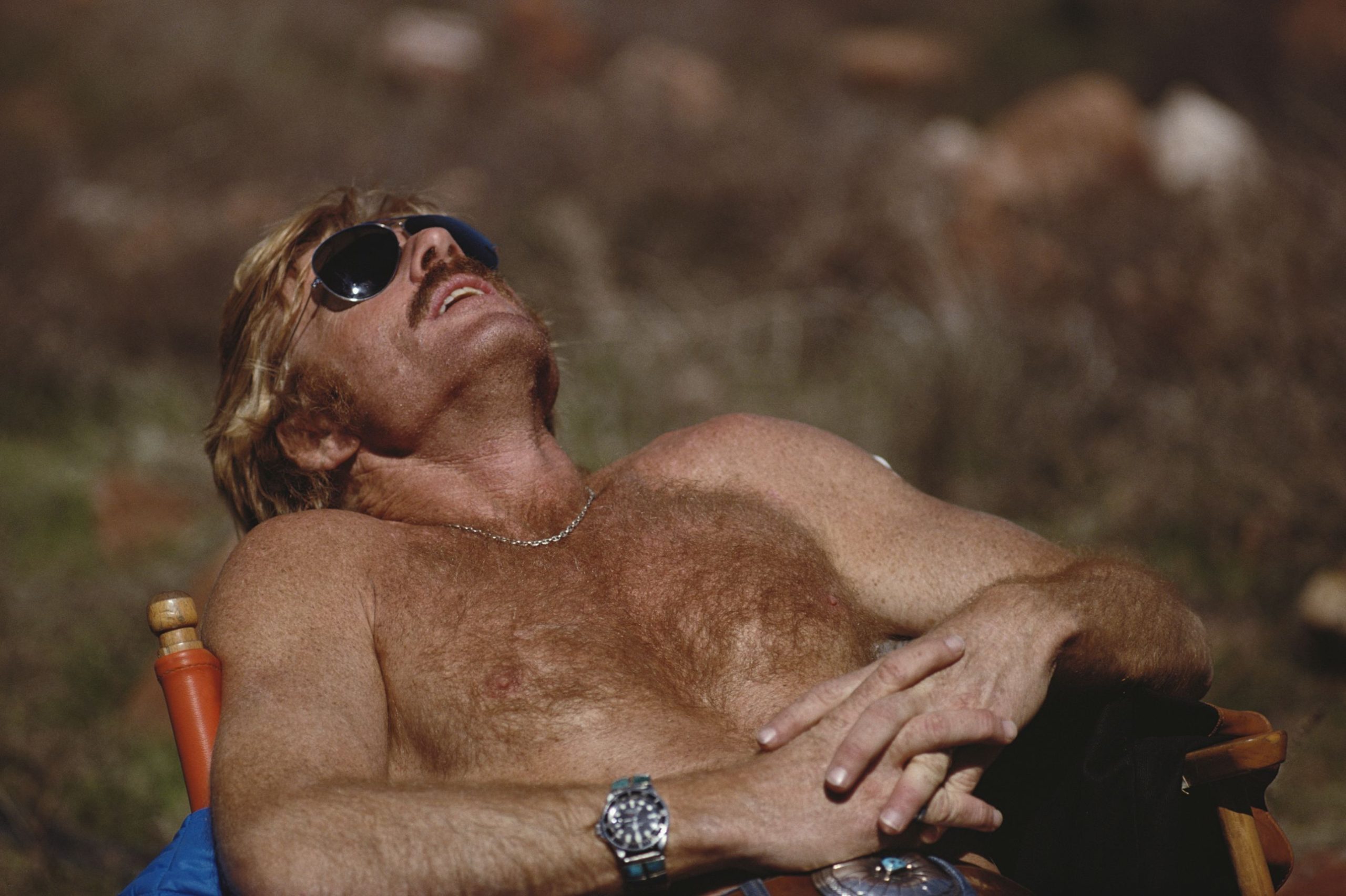 Op de set van 'The Electric Horseman' in 1979