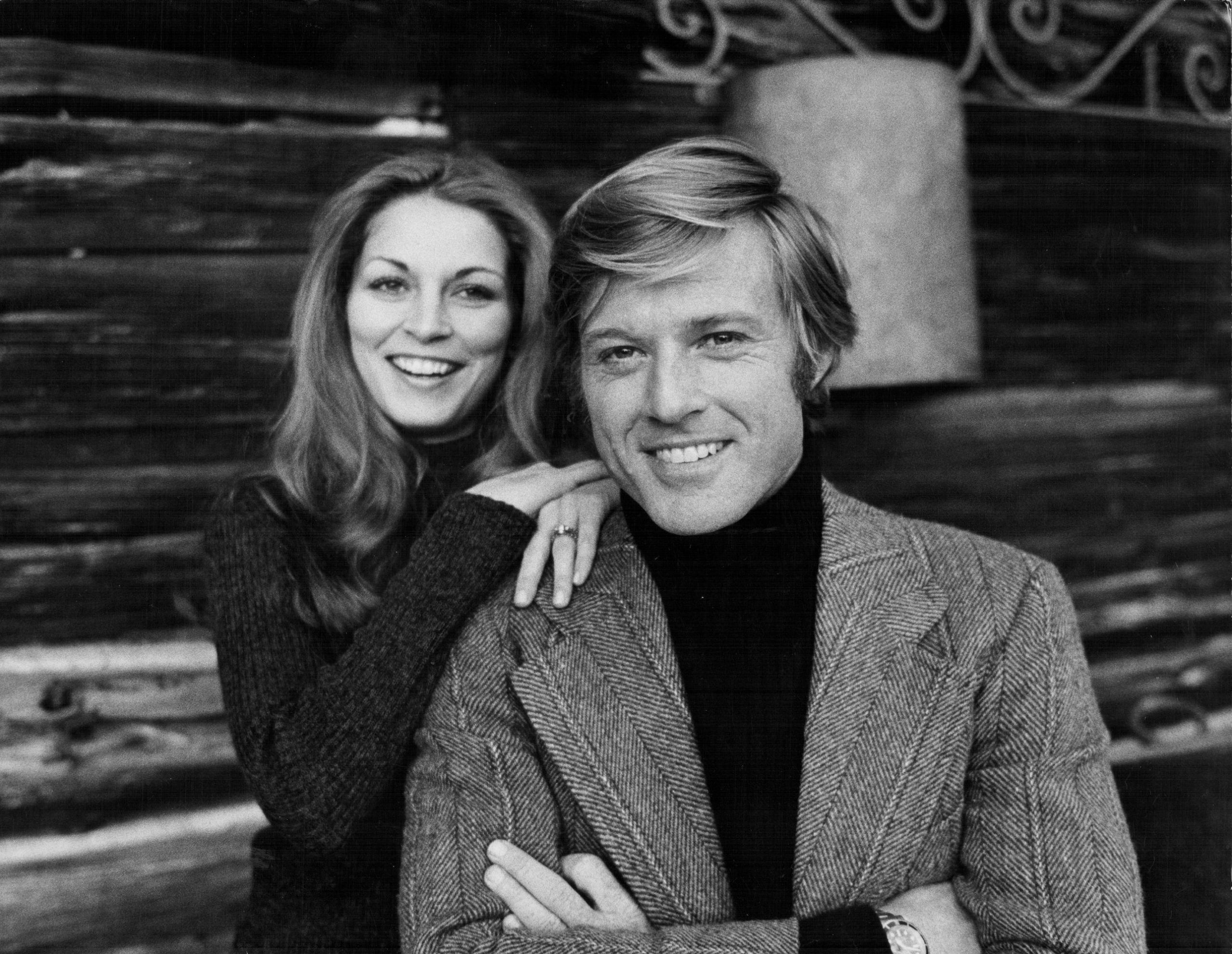 Met Karen Carlson, zijn tegenspeelster in 'The Candidate', in 1972