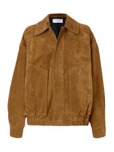 bruine suede jassen - jacks - vogue saint laurent
