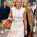 ZANDVOORT, NETHERLANDS - AUGUST 31: Queen Maxima of The Netherlands and Princess Amalia of The Netherlands at the Dutch Grand Prix at Zandvoort Circuit on August 31, 2025 in Zandvoort, Netherlands. (Photo by Patrick van Katwijk/Getty Images)