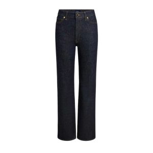 Khaite high-rise straight-leg jeans