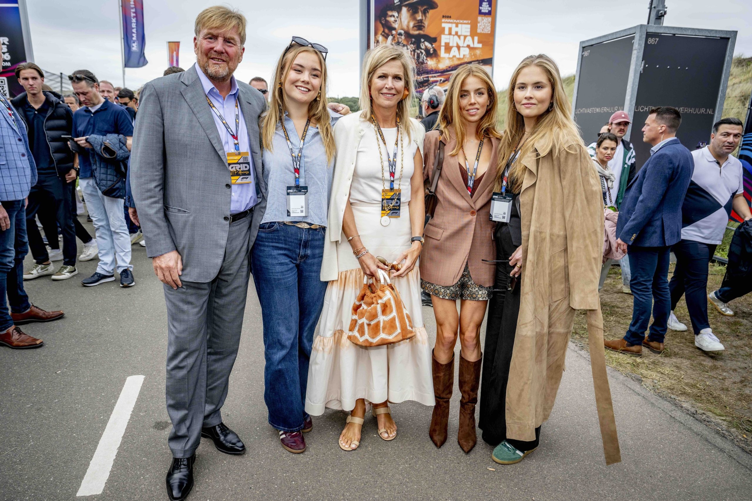 De koninklijke familie bij de Formule 1 in Zandvoort
