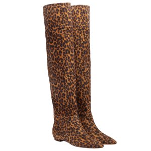 Luipaardprintlaarzen van Gianvito Rossi