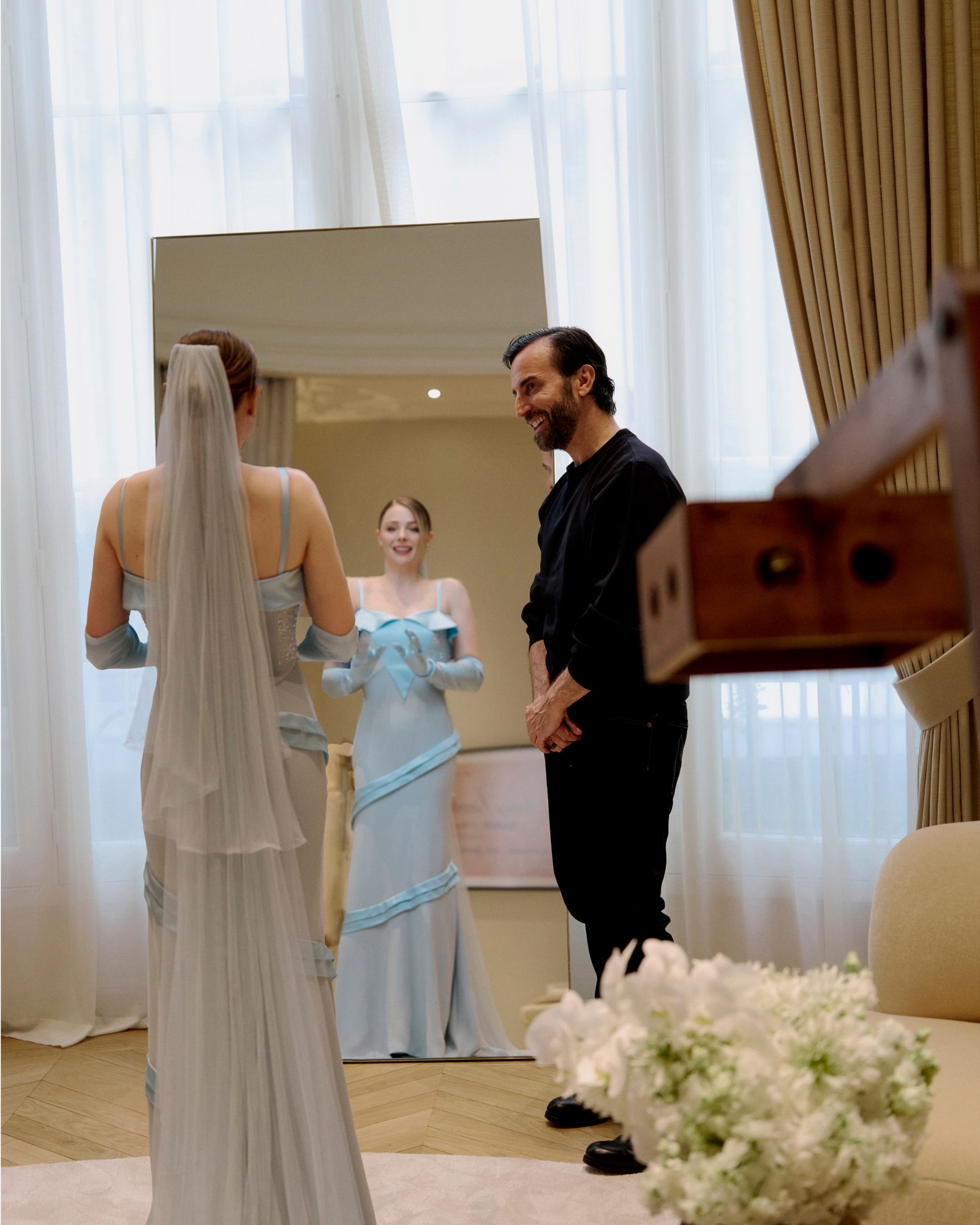 chloë grace moretz bruidsjurk louis vuitton