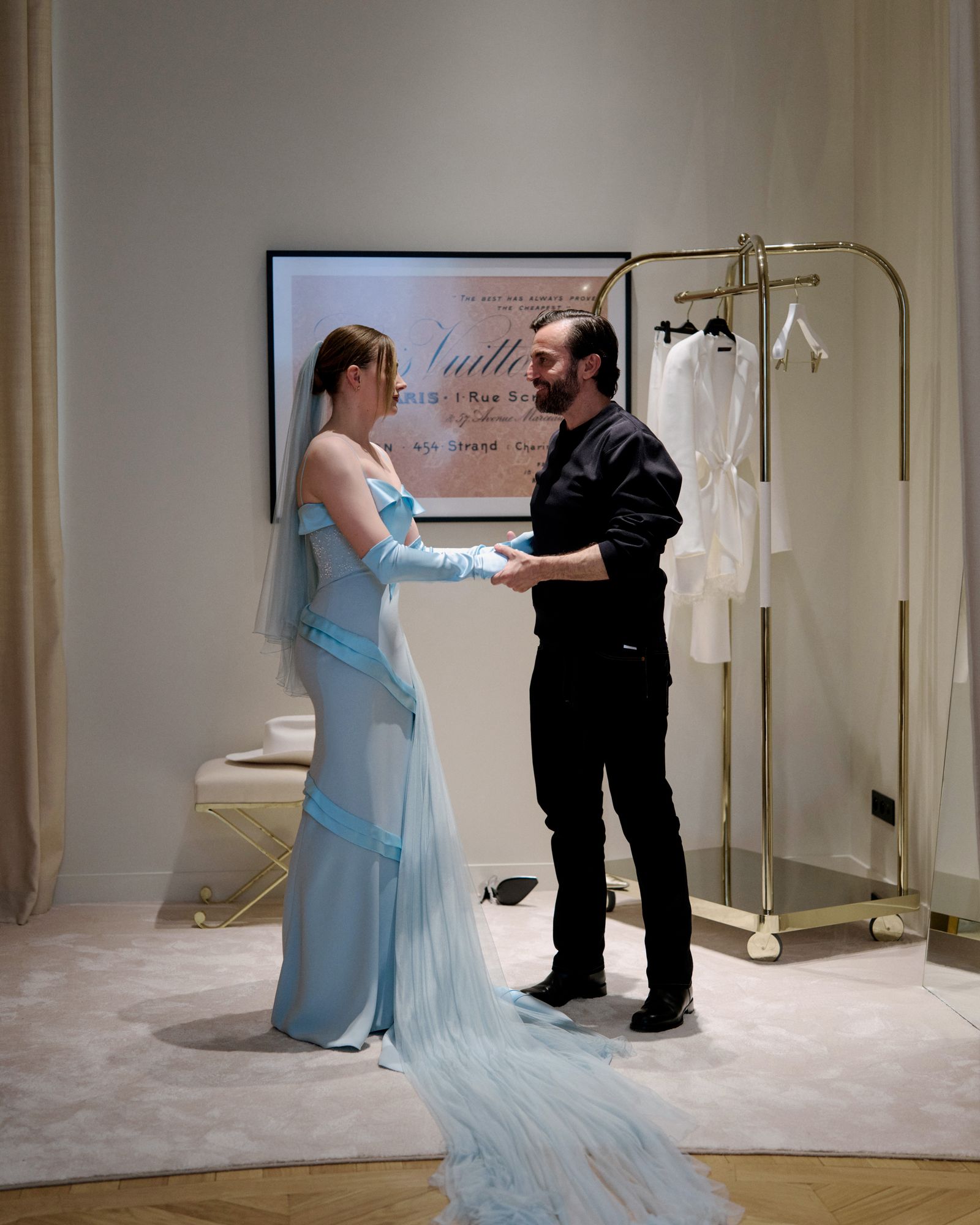 chloë grace moretz bruidsjurk louis vuitton