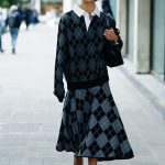 london fashion week streetstyle argyle print look