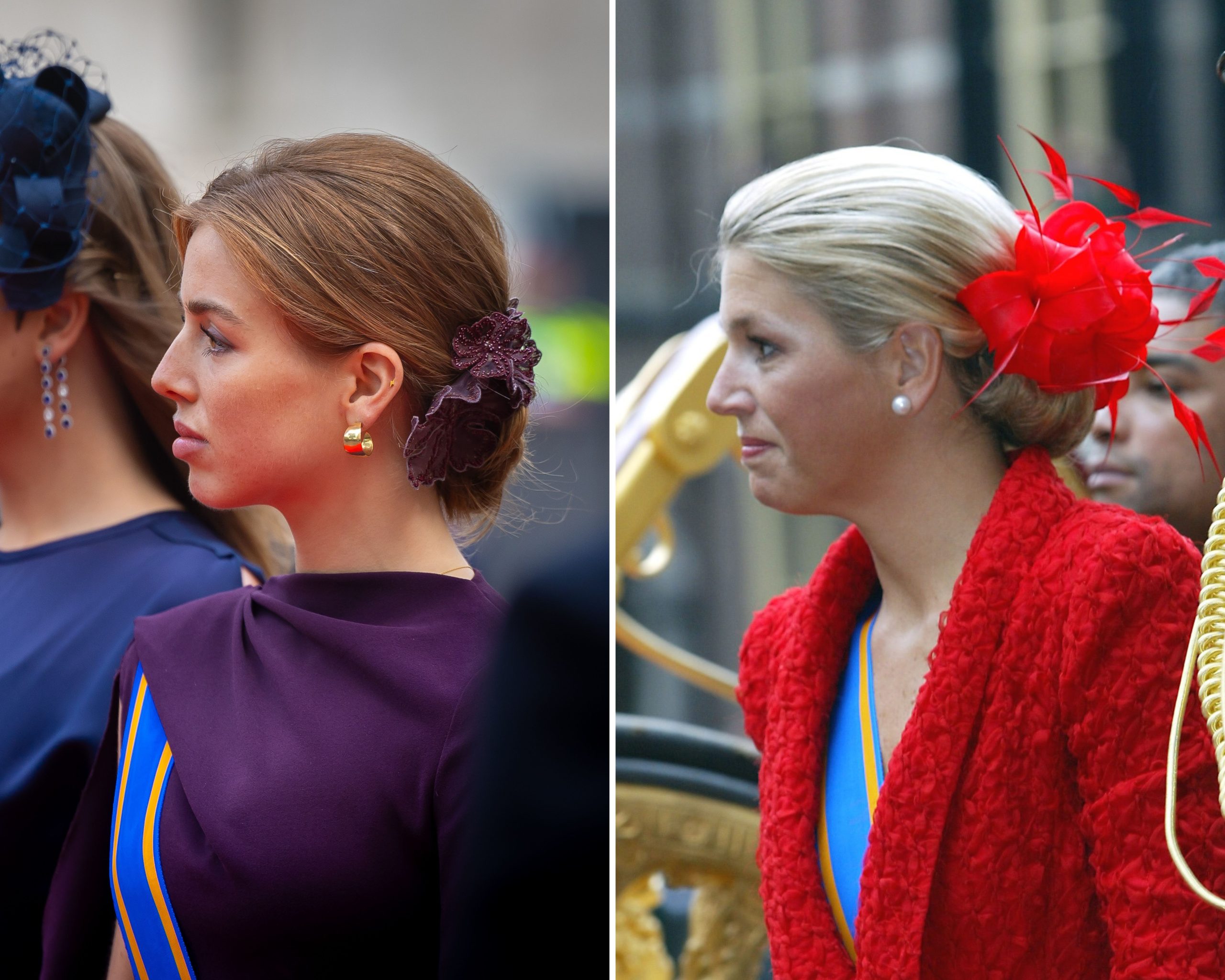 Prinses Alexia en koningin Máxima.