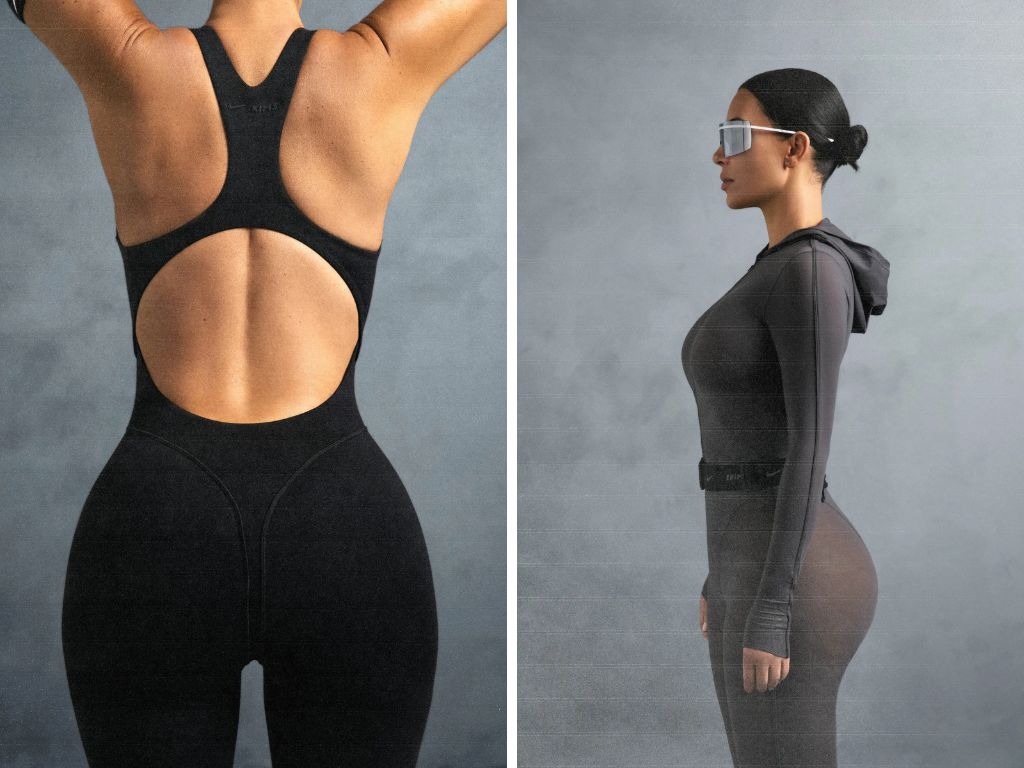 Kim kardashian in NikeSkims
