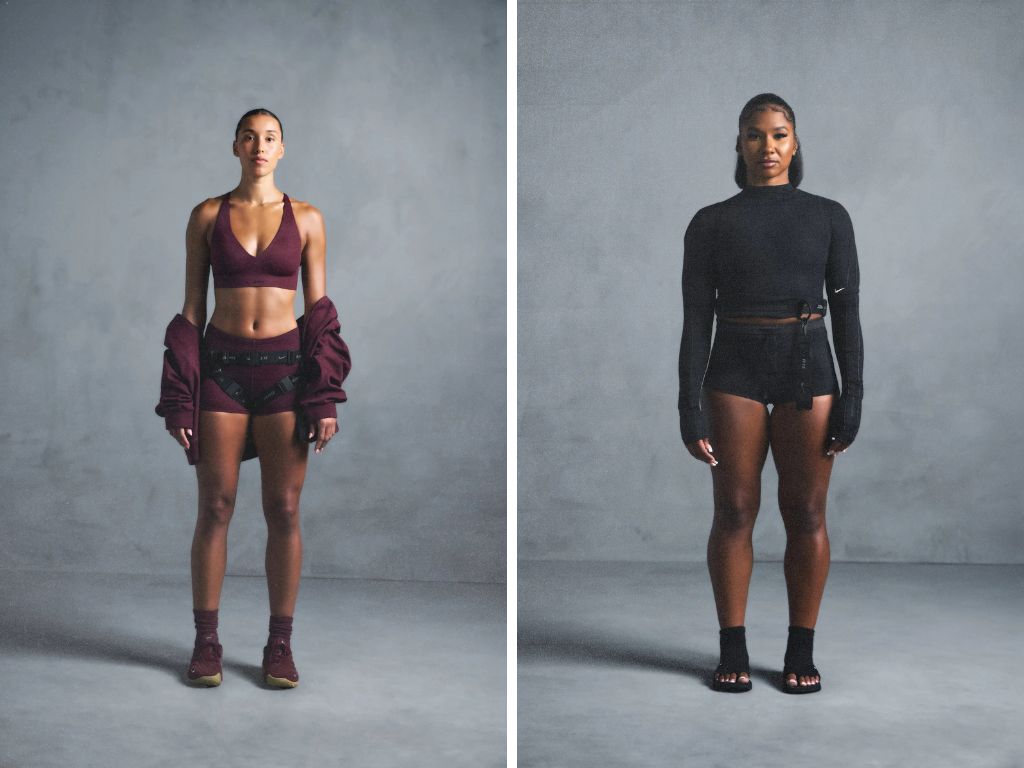 modellen in nikeskims