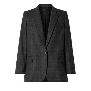 Nili Lotan diane checked wool-blend blazer