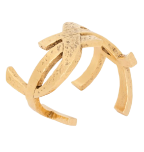YSL Saint Laurent gouden cuff-armband