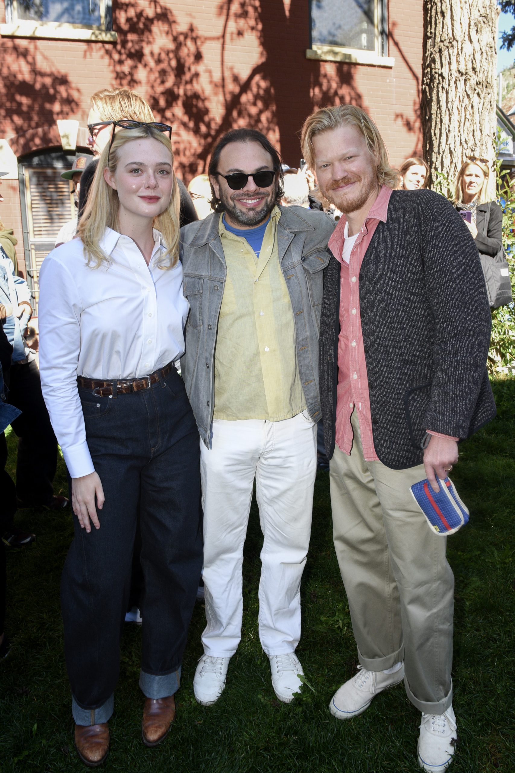 Elle Fanning, Nathan Silver and Jesse Plemons op Telluride Film Festival 2025