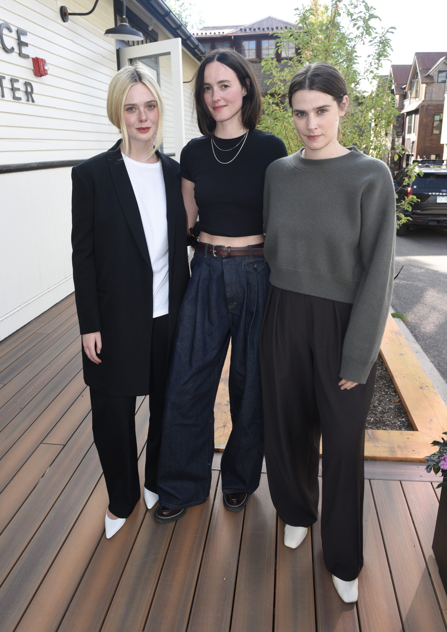 Elle Fanning, Renate Reinsve en Inga Ibsdotter Lilleaas op het Telluride Film Festival 2025
