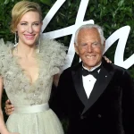 Giorgio Armani en Cate Blanchett op de rode loper