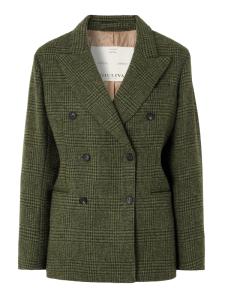 groene wollen blazer
