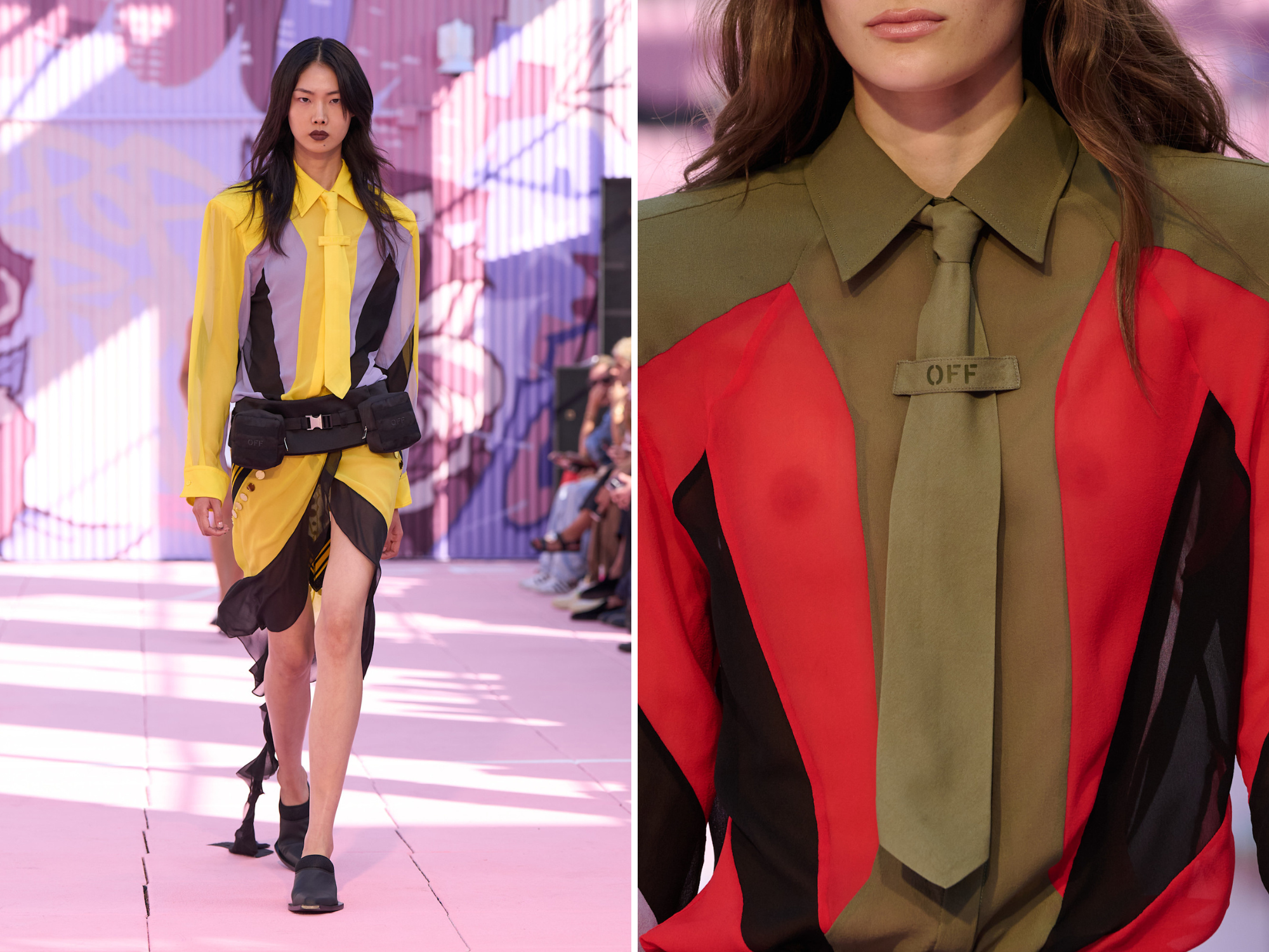 Stropdas bij Off-White