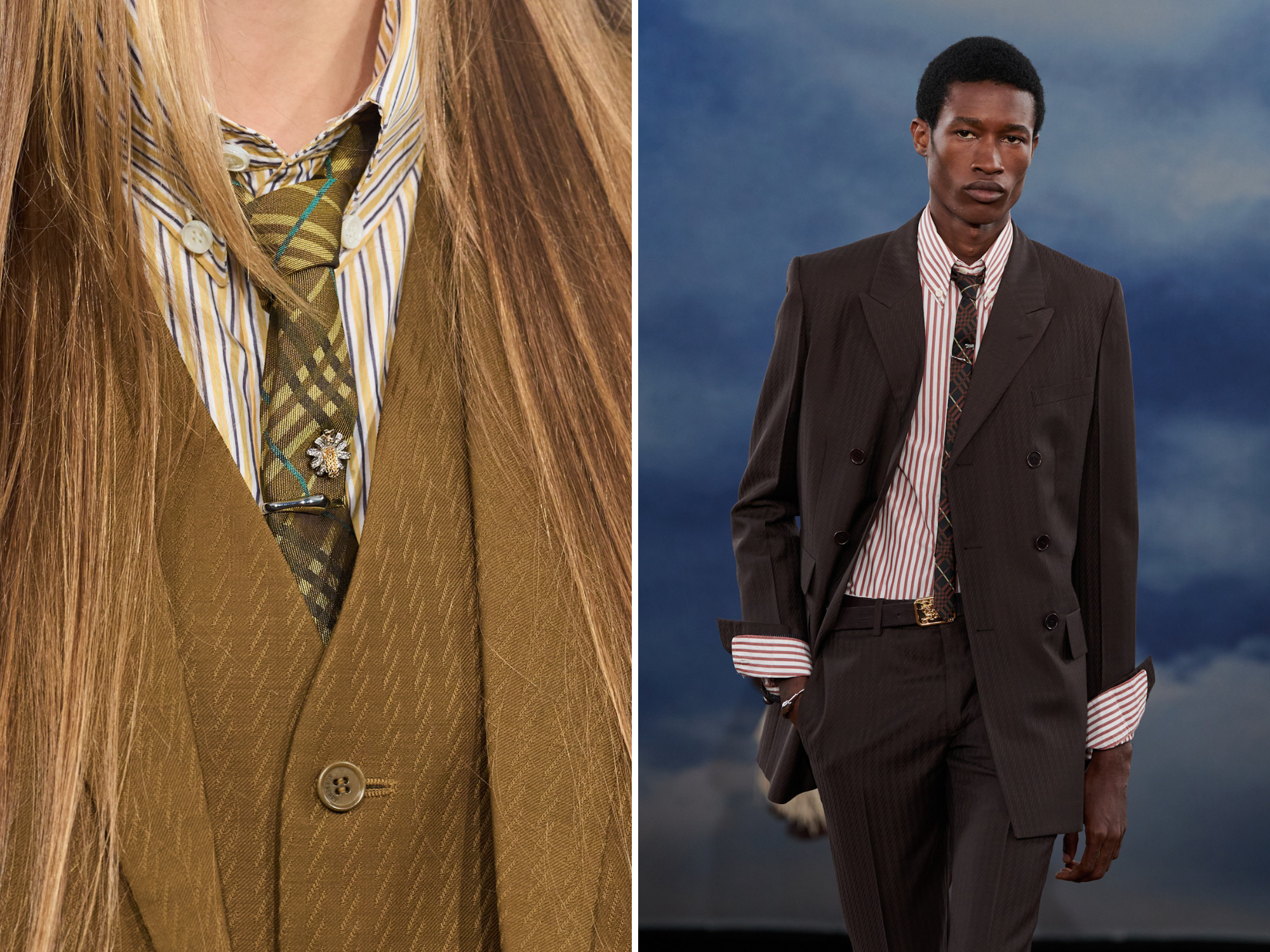 Stropdas stylingtruc bij Burberry