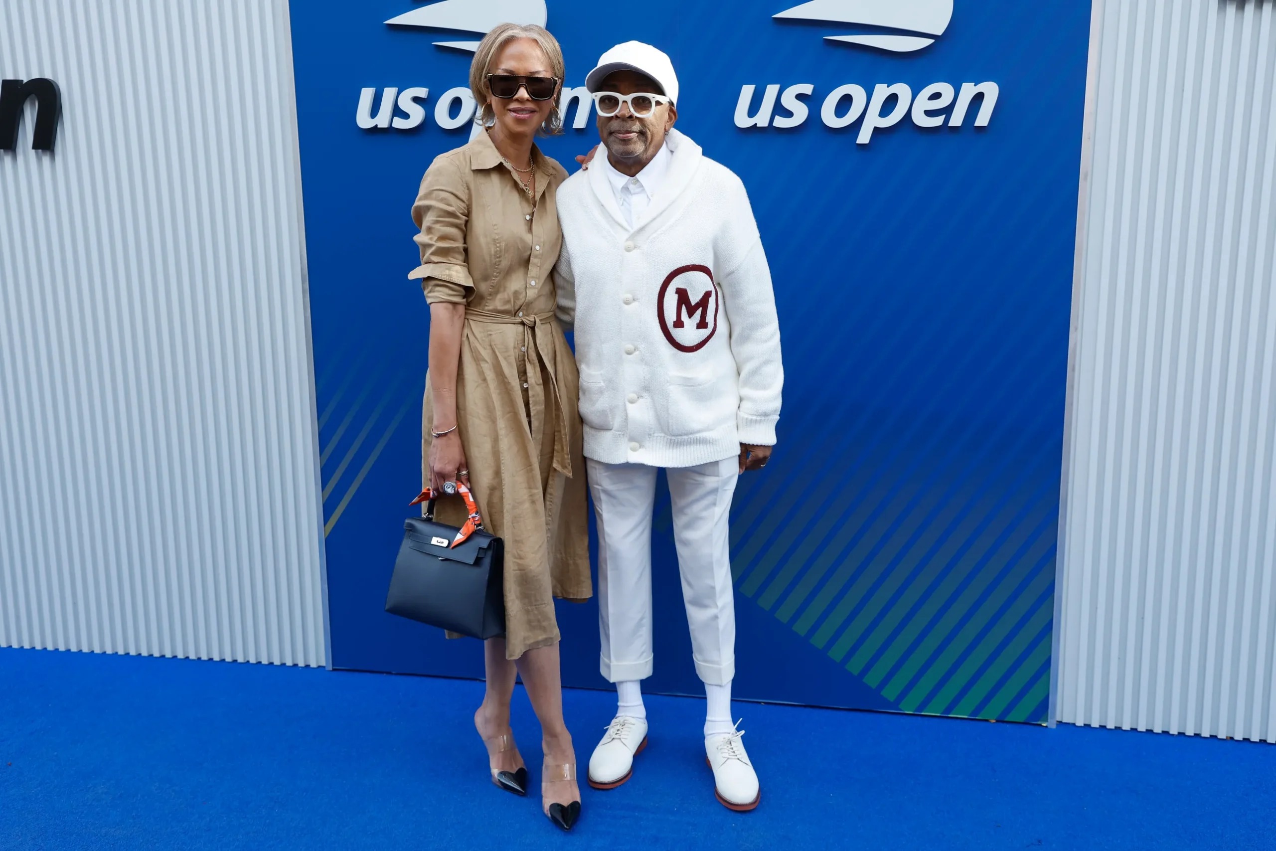 Tonya Lewis en Spike Lee een van de beroemdheden aanwezig bij US Open 2025