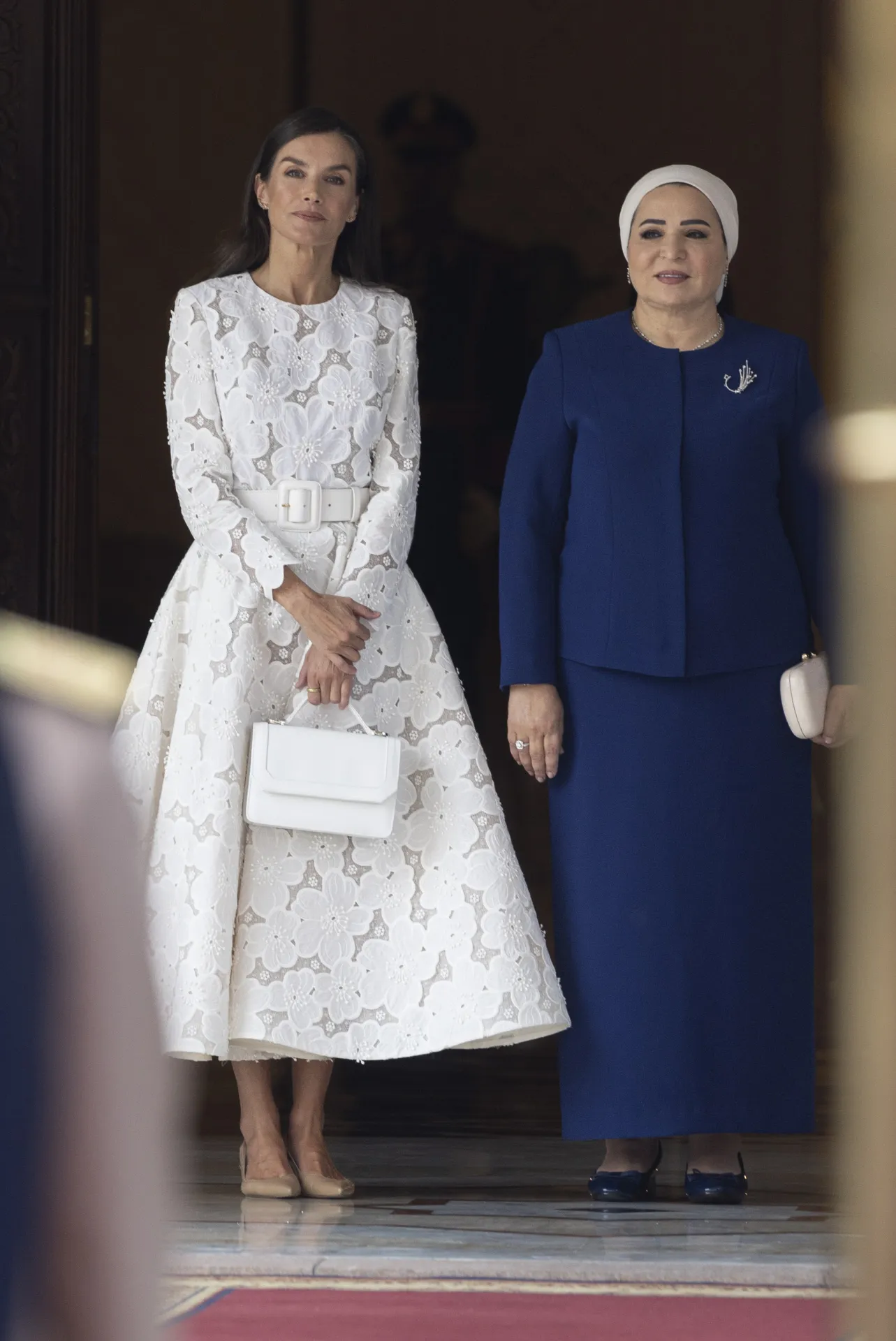 Koningin Letizia draagt trouwjurk in Egypte 