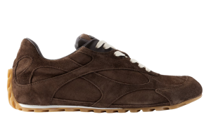 suede bruine sneakers