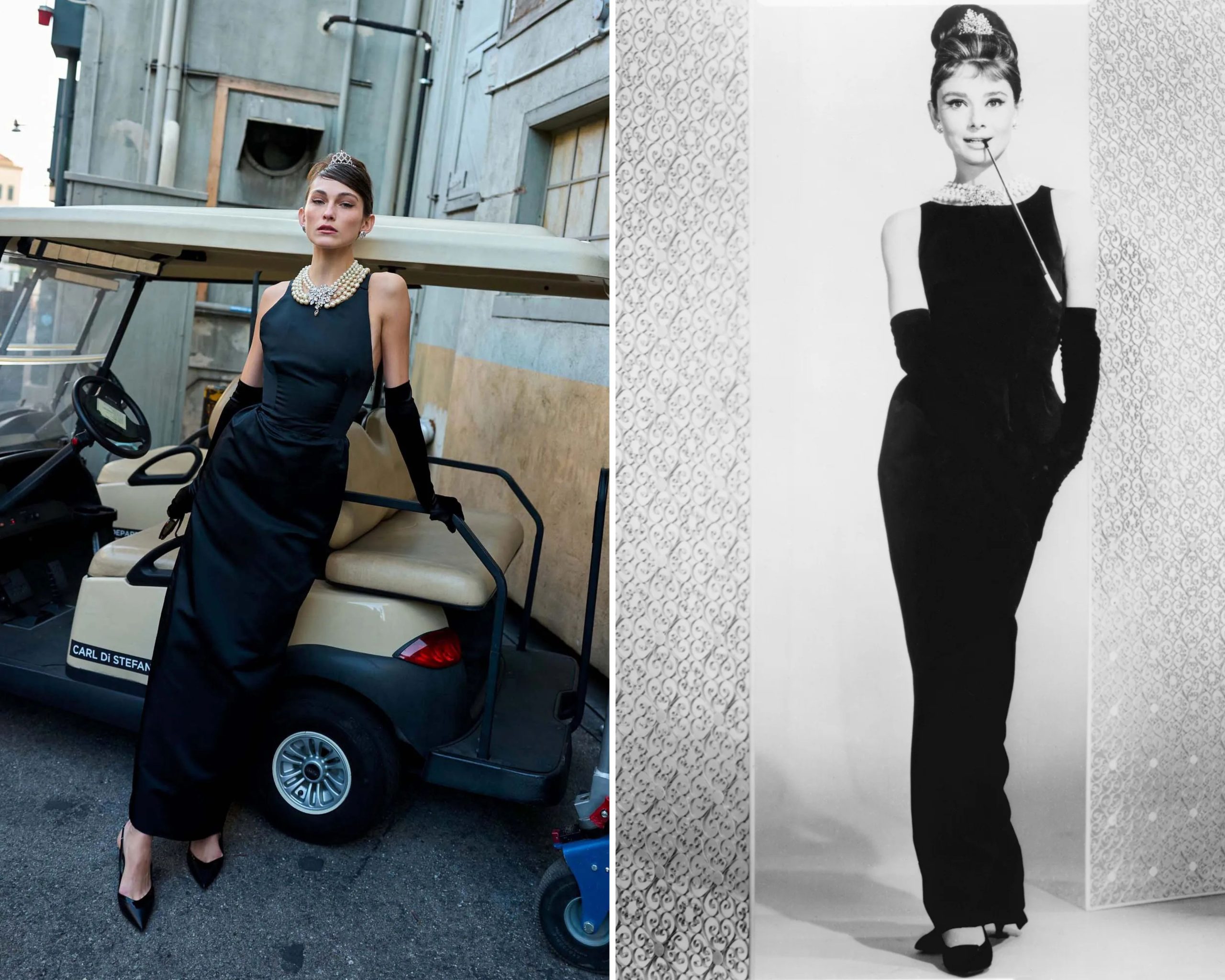 De jurk van Audrey Hepburn.