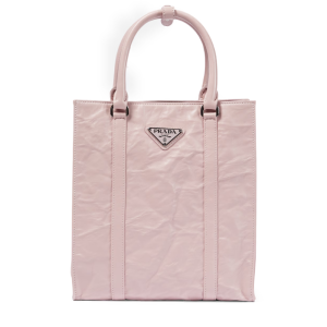 Leren tote tas in roze kleur van Prada
