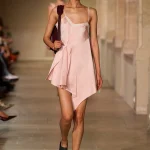 Victoria Beckham slipdress Paris Fashion Week