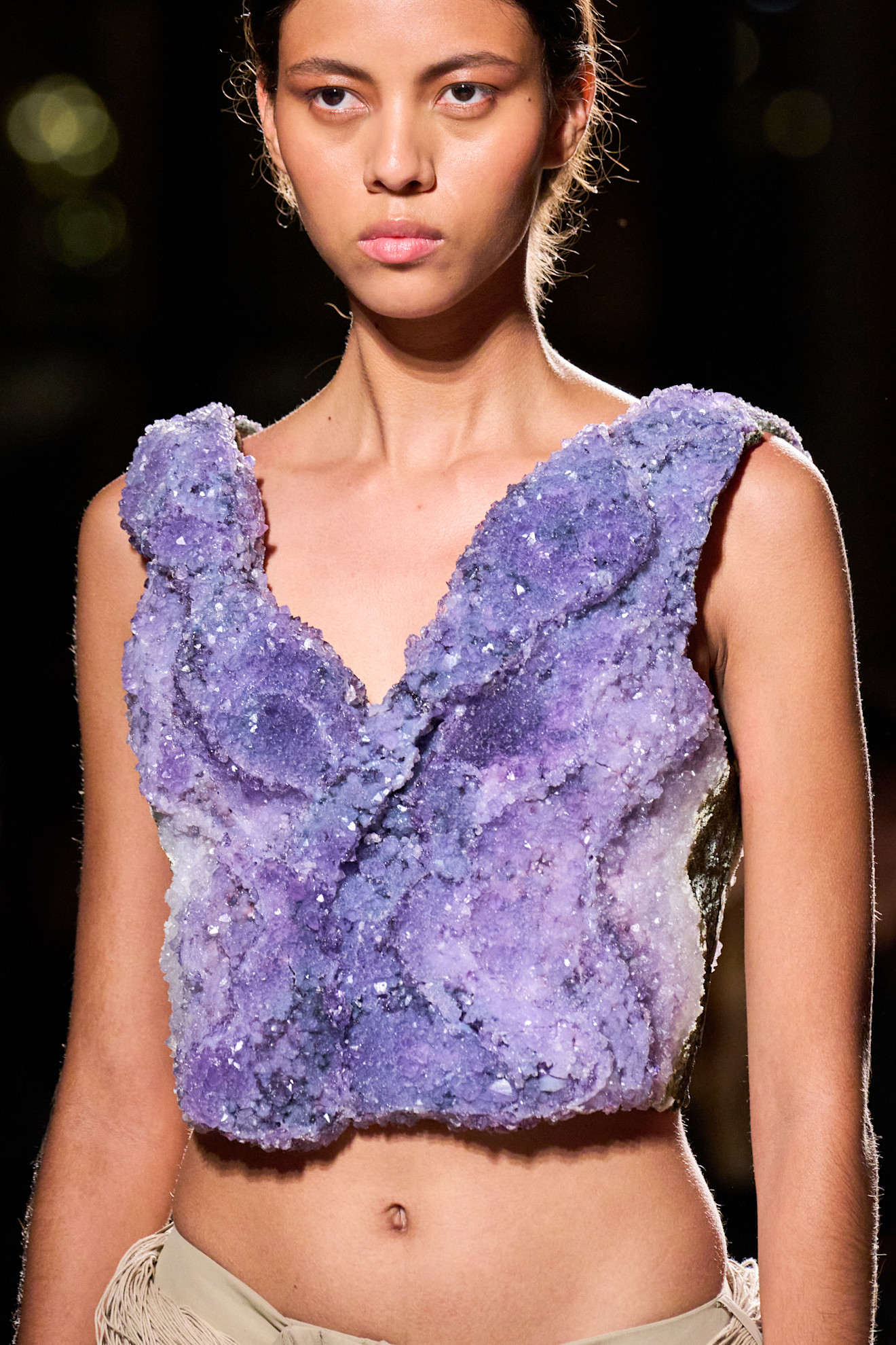 top van edelsteen balmain lente/zomer 2026