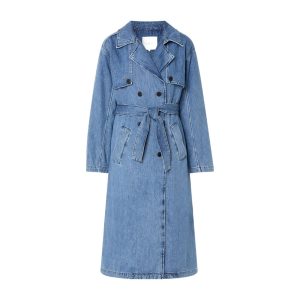 ba&sh denim trench coat