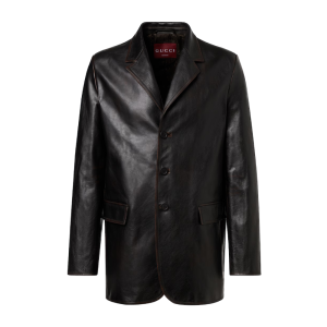 Leren jas van Gucci