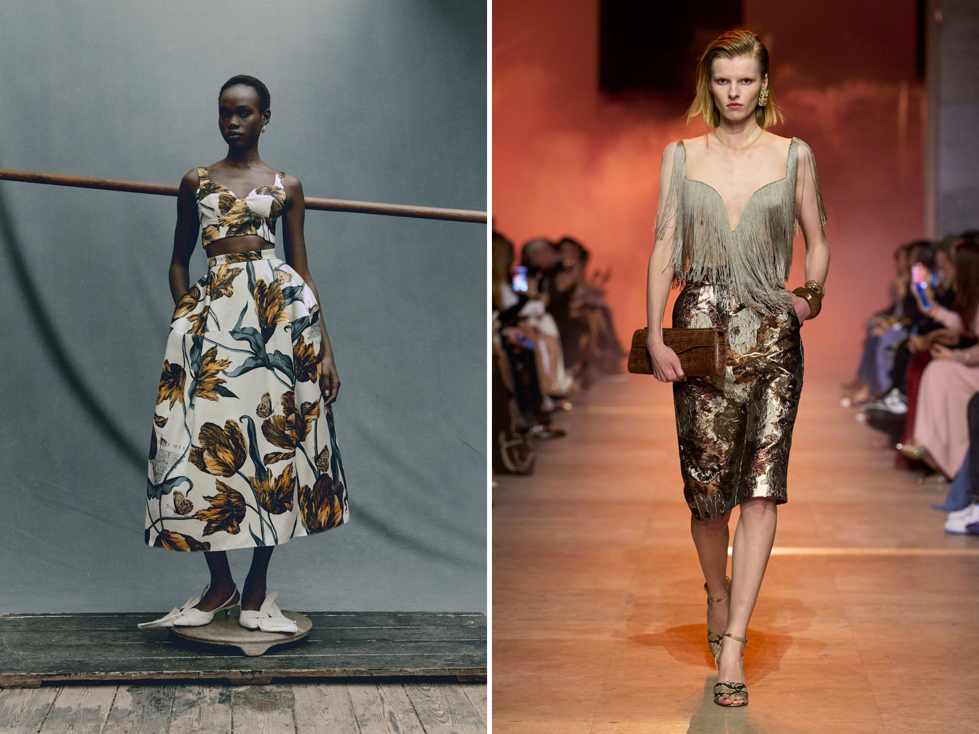 Erdem Resort lente/zomer 2026 en Elie Saab lente/zomer 2026