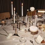 wedding afterparty - kandelaren, zilveren kandelaar stoff nagel