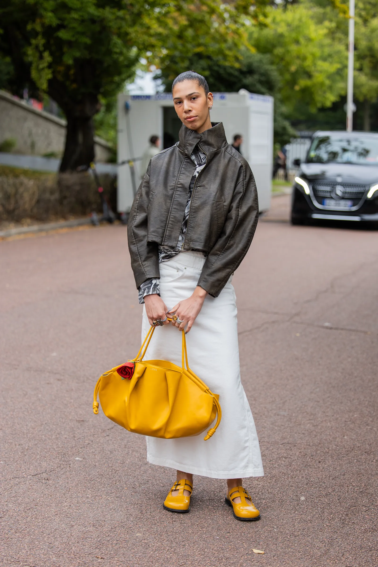 witte denim statement accessoires