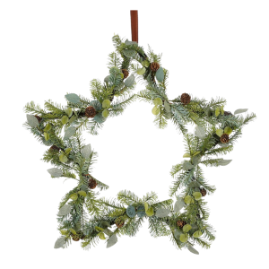 kerstkrans vorm van ster