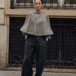 streetstyle parijs mini-cape