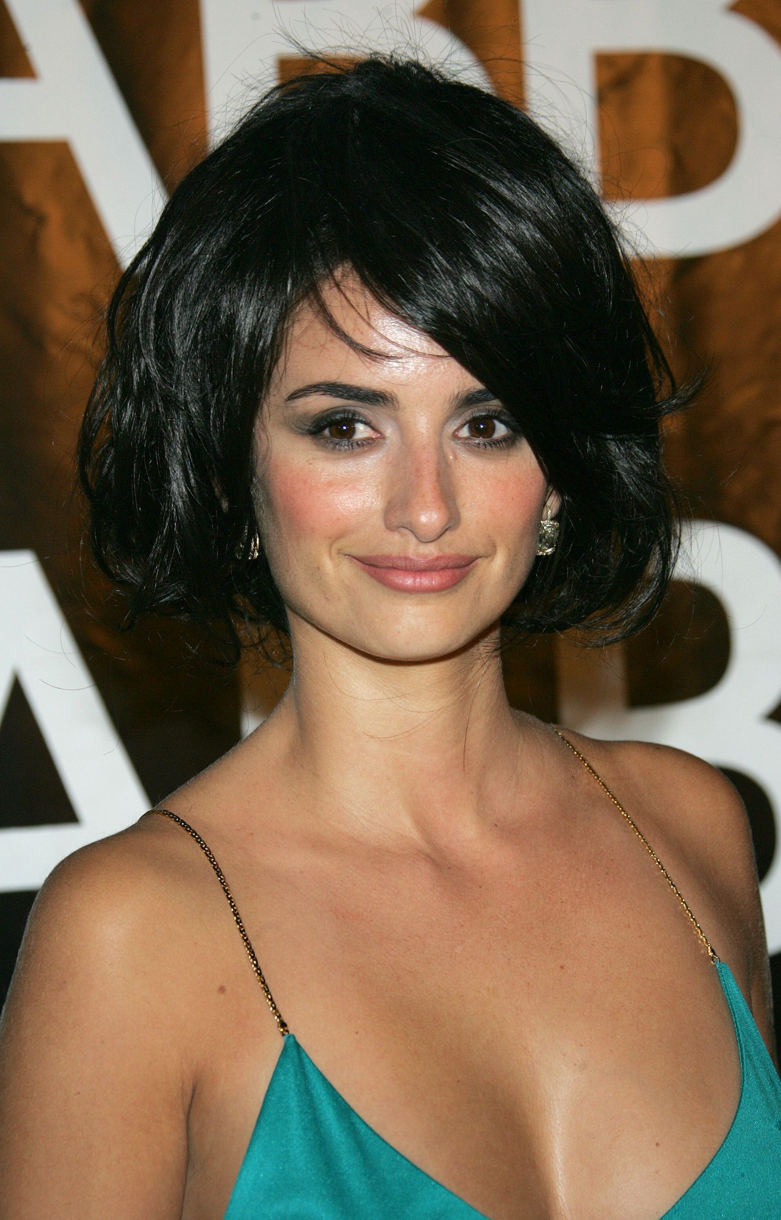 Penélope Cruz met een blocky bob, een van de beste kapsels voor dun haar
