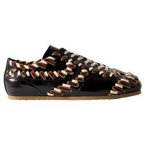 dries van noten leren sneakers
