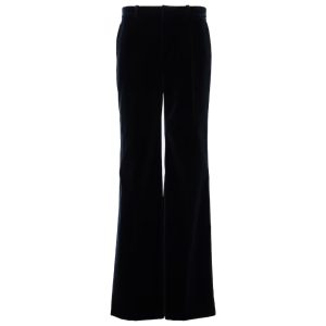 Zwarte velours pantalon van Chloé