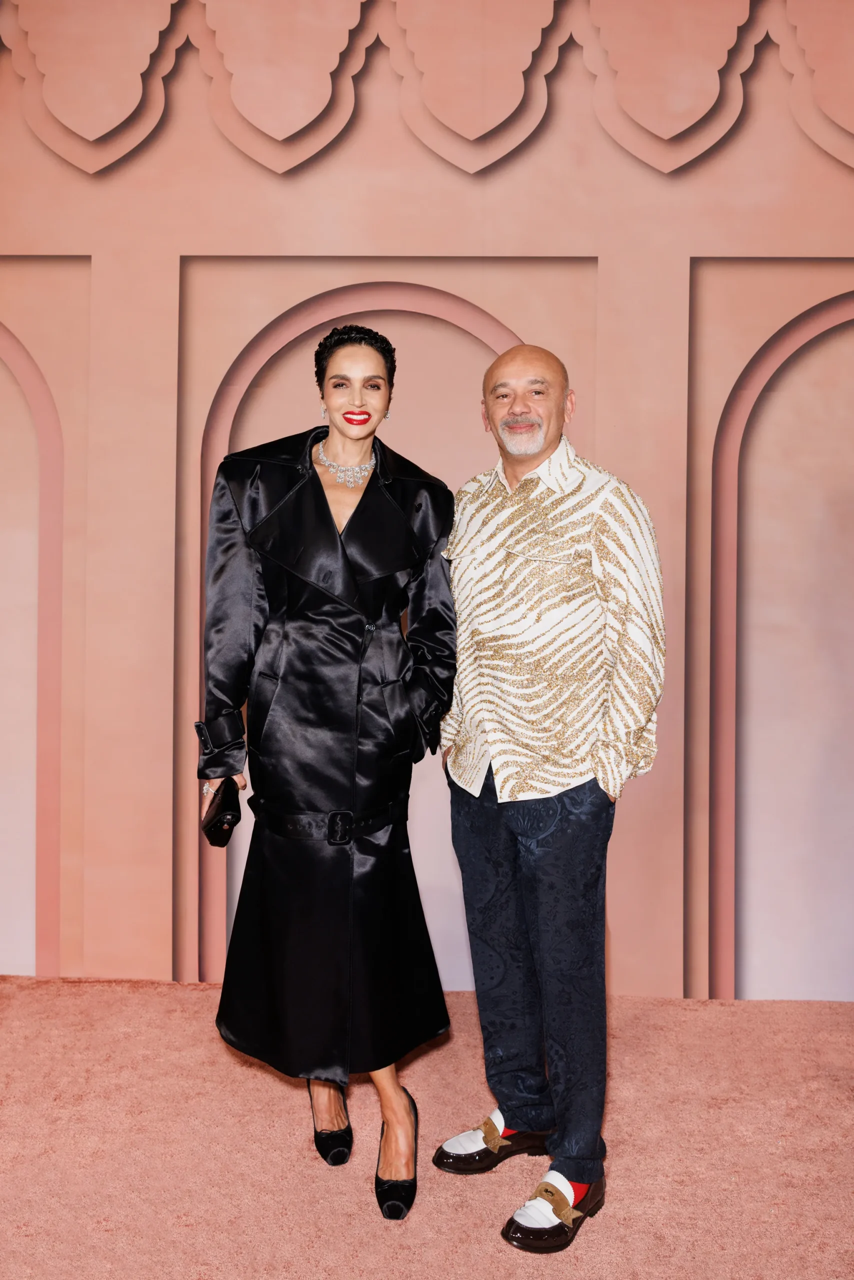 Farida Khelfa met Christian Louboutin
