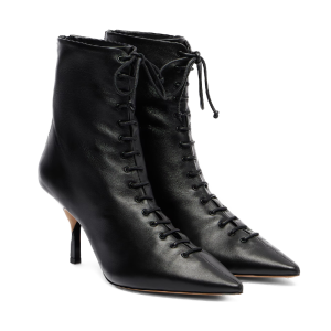 Jacquemus zwarte leren laarzen