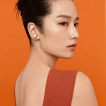 Portret van een Koreaanse vrouw met een glowy skin