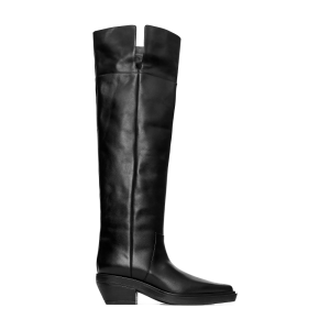 Zwarte leren laarzen van Arket