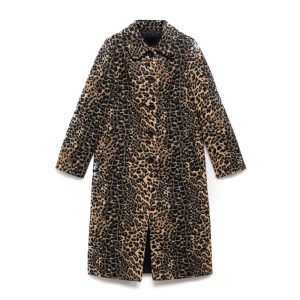 Faux fur jas van Mango