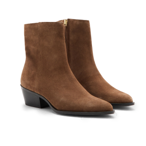 Suède lage cowboylaarzen