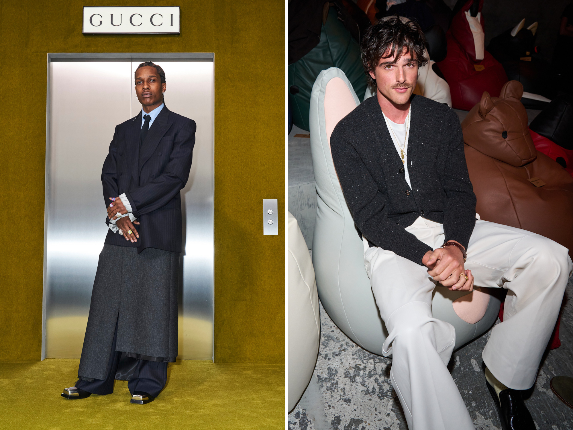 A$AP Rocky en Jacob Elordi met sierden voor mannen