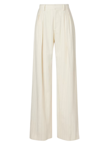ralph lauren Striped high-rise wool wide-leg pants