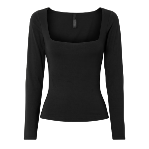 halslijn bij rond gezicht - tops - shirts - vierkante hals skims