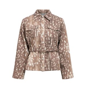 Jasje met ceintuur van hertenprint.