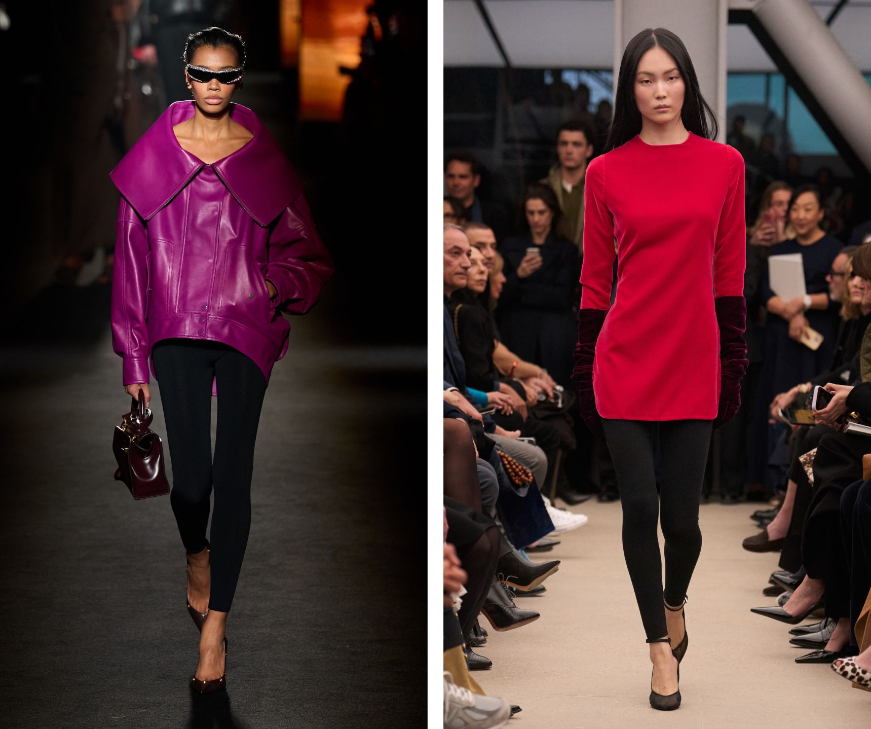 Leggings bij Balenciaga en Alaïa